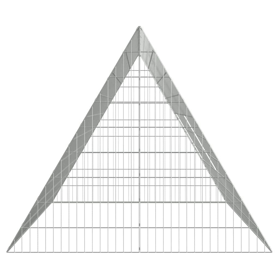 Rabbit Cage Silver 215 x 100 x 85 cm Galvanised Steel