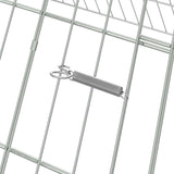Rabbit Cage Silver 430 x 100 x 85 cm Galvanised Steel