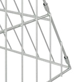 Rabbit Cage Silver 430 x 100 x 85 cm Galvanised Steel