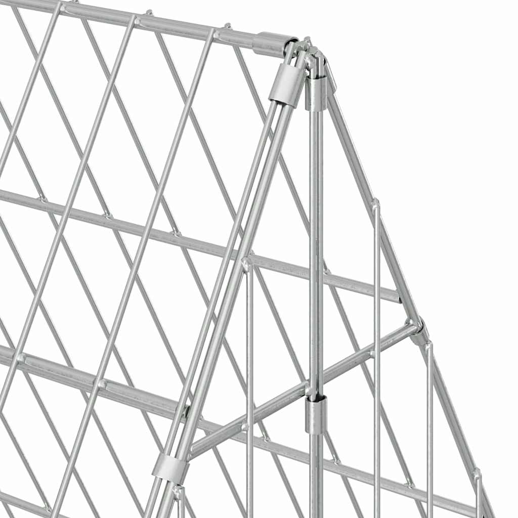 Rabbit Cage Silver 430 x 100 x 85 cm Galvanised Steel