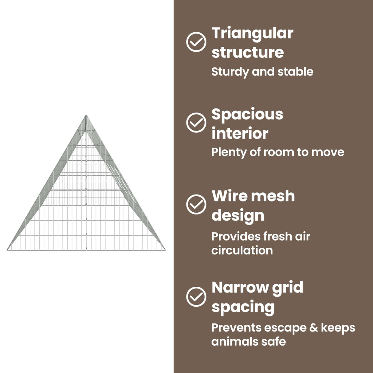 Rabbit Cage Silver 430 x 100 x 85 cm Galvanised Steel