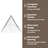 Rabbit Cage Silver 430 x 100 x 85 cm Galvanised Steel
