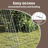 Rabbit Cage Silver 430 x 100 x 85 cm Galvanised Steel - Extra Image