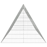 Rabbit Cage Silver 215 x 100 x 85 cm Galvanised Steel - Close-Up Angle