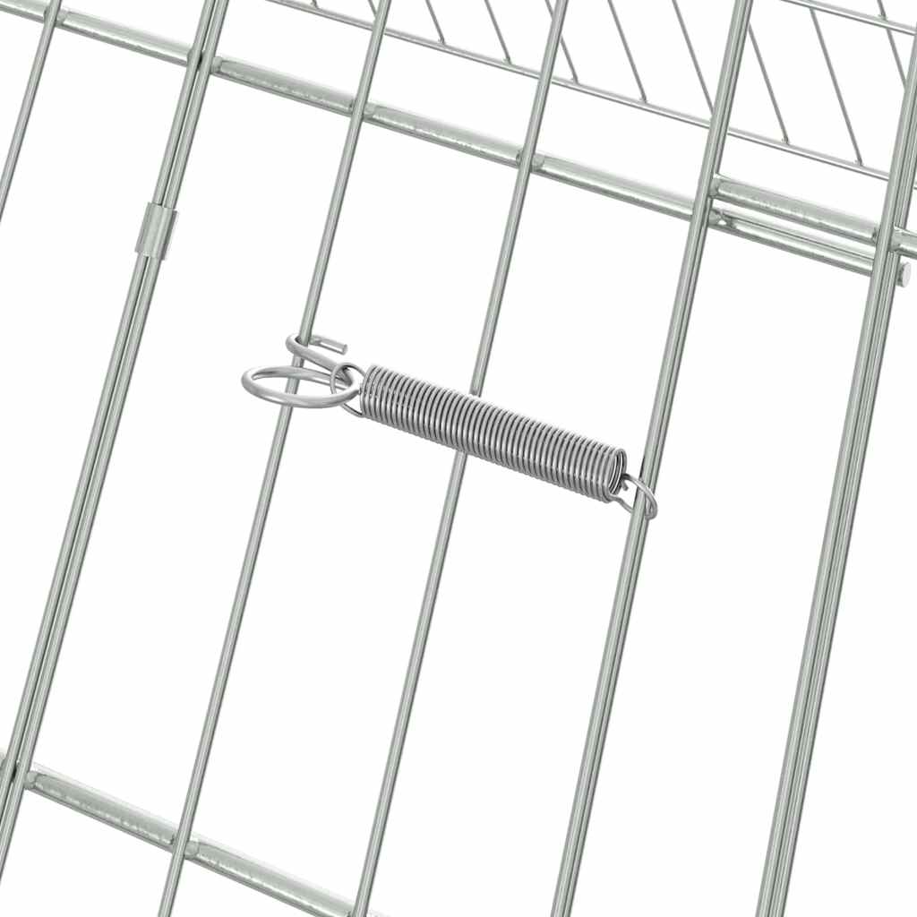 Rabbit Cage Silver 650 x 100 x 85 cm Galvanised Steel