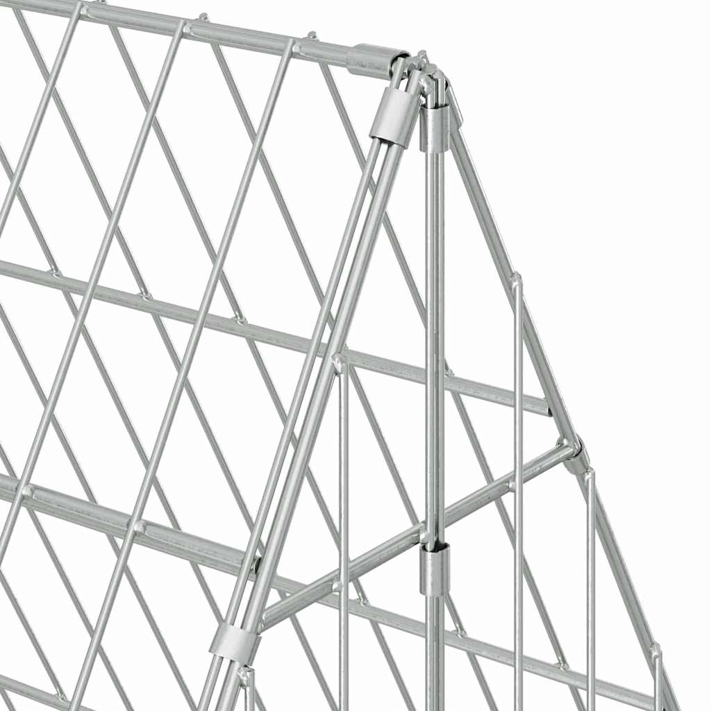 Rabbit Cage Silver 650 x 100 x 85 cm Galvanised Steel