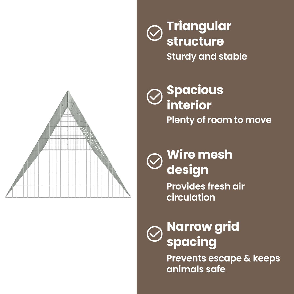 Rabbit Cage Silver 650 x 100 x 85 cm Galvanised Steel
