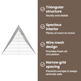 Rabbit Cage Silver 650 x 100 x 85 cm Galvanised Steel