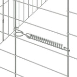Rabbit Cage Silver 100 x 78 x 78 cm Galvanised Steel