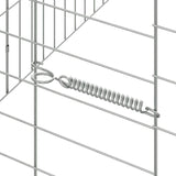 Rabbit Cage Silver 400 x 78 x 78 cm Galvanised Steel - Extra Image
