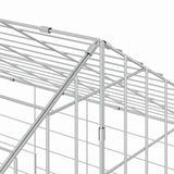 Rabbit Cage Silver 400 x 78 x 78 cm Galvanised Steel - Extra Image