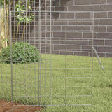 Rabbit Cage Silver 400 x 78 x 78 cm Galvanised Steel - 45-Degree Angle