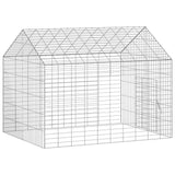 Rabbit Cage Silver 100 x 78 x 78 cm Galvanised Steel
