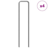 Rabbit Cage Silver 400 x 78 x 78 cm Galvanised Steel - Top-Down View