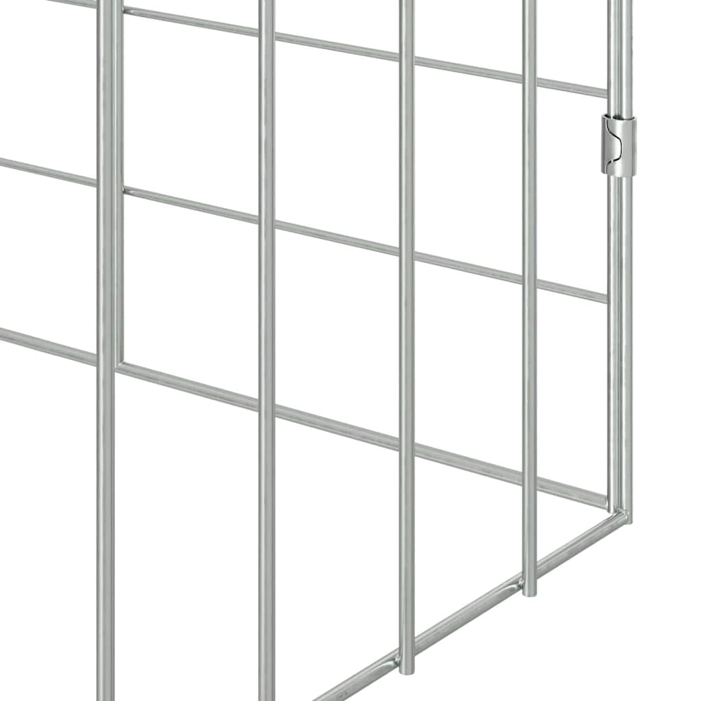Rabbit Cage Silver 200 x 78 x 78 cm Galvanised Steel