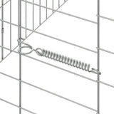 Rabbit Cage Silver 400 x 78 x 78 cm Galvanised Steel