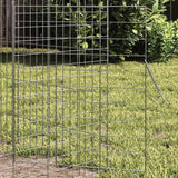 Rabbit Cage Silver 400 x 78 x 78 cm Galvanised Steel - Top-Down View