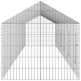 Rabbit Cage Silver 600 x 78 x 78 cm Galvanised Steel - Close-Up Angle