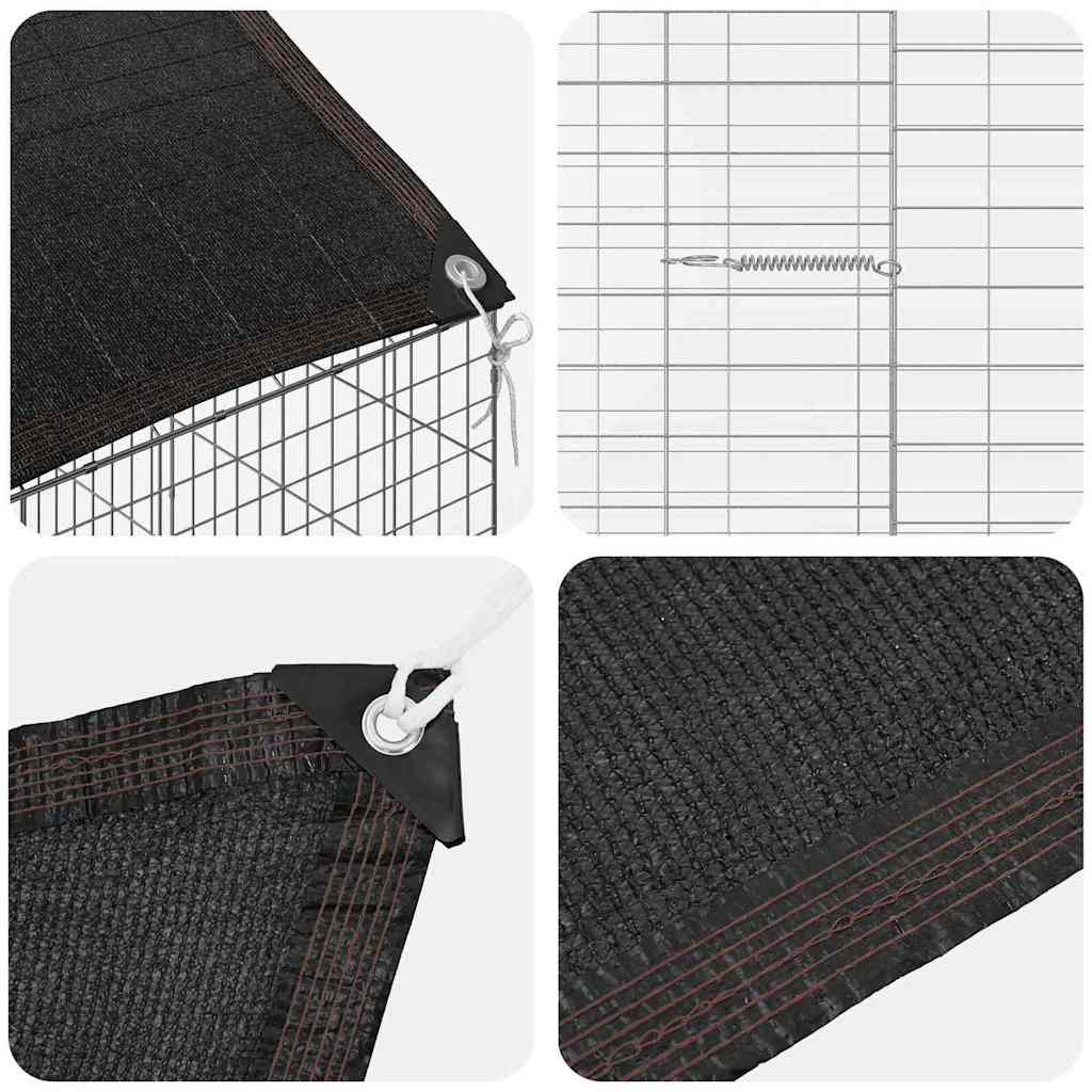 Rabbit Cage Silver 100 x 78 x 78 cm Galvanised Steel