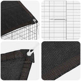 Rabbit Cage Silver 100 x 78 x 78 cm Galvanised Steel - Extra Image