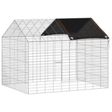 Rabbit Cage Silver 100 x 78 x 78 cm Galvanised Steel