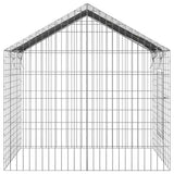 Rabbit Cage Silver 100 x 78 x 78 cm Galvanised Steel - Low Angle