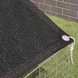 Rabbit Cage Silver 400 x 78 x 78 cm Galvanised Steel - 45-Degree Angle