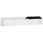 Rabbit Cage Silver 400 x 78 x 78 cm Galvanised Steel