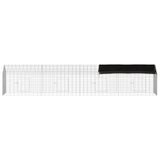Rabbit Cage Silver 400 x 78 x 78 cm Galvanised Steel