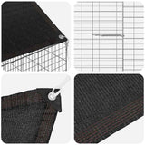Rabbit Cage Silver 600 x 78 x 78 cm Galvanised Steel