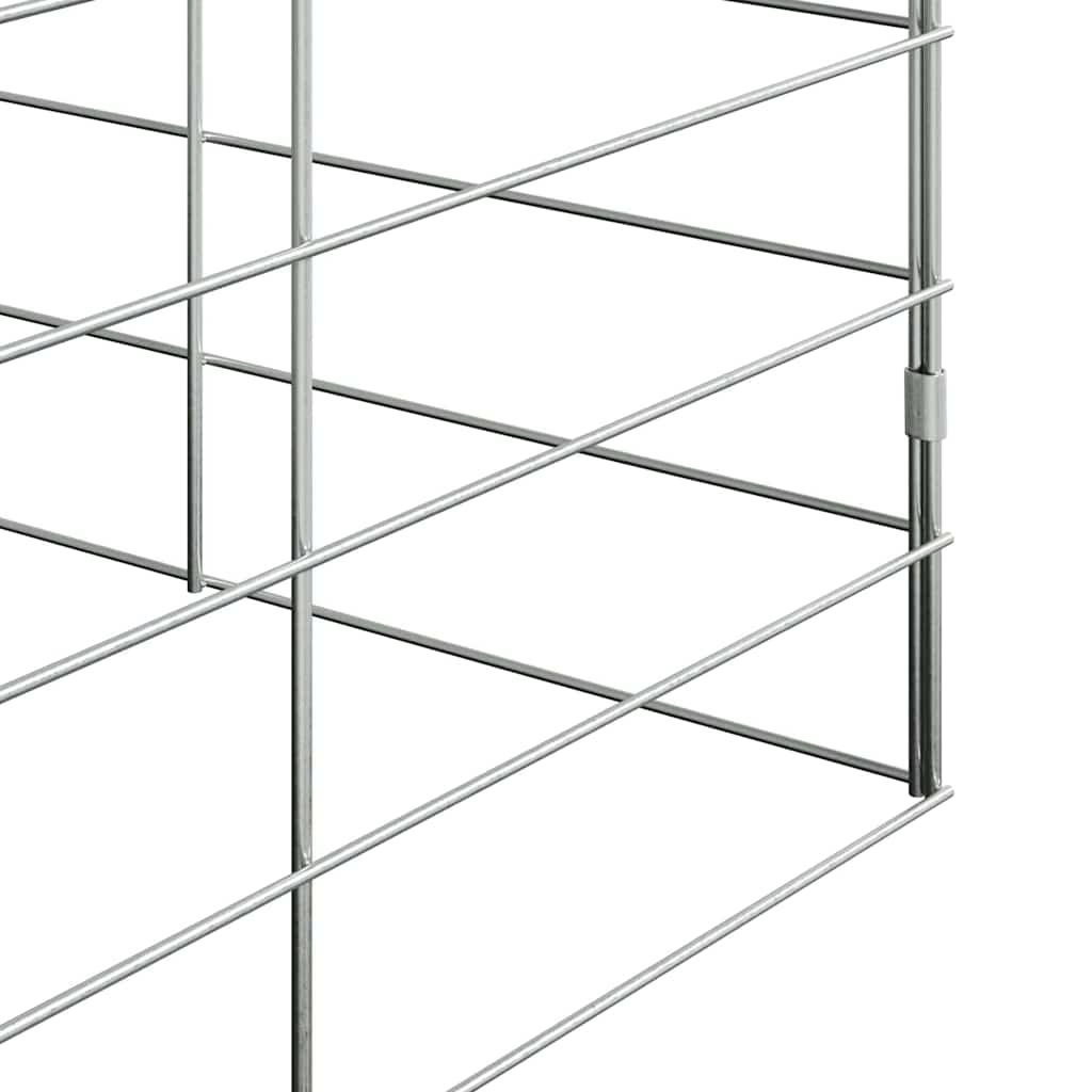 Rabbit Cage Silver 100 x 100 x 210 cm Galvanised Steel
