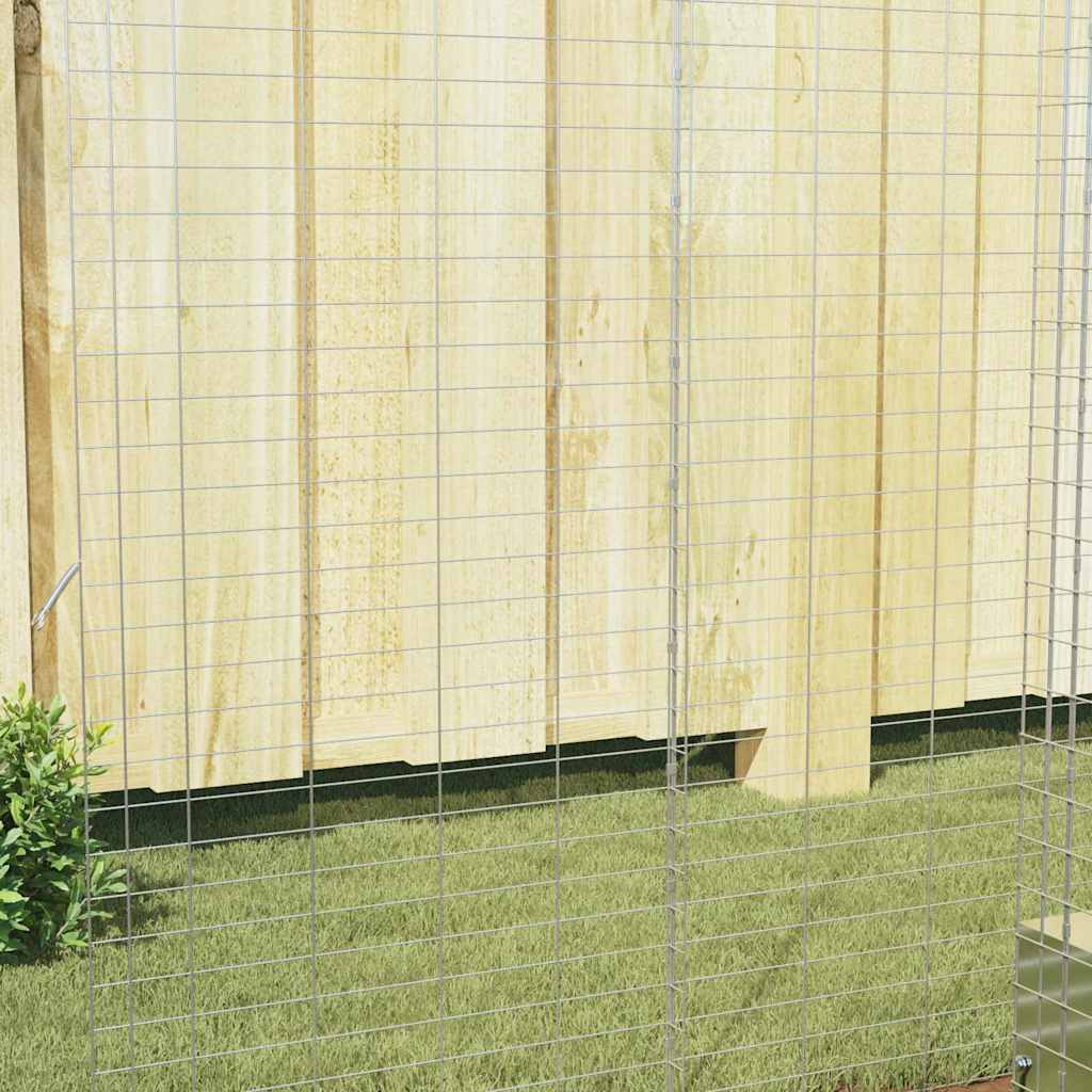 Rabbit Cage Silver 100 x 100 x 210 cm Galvanised Steel