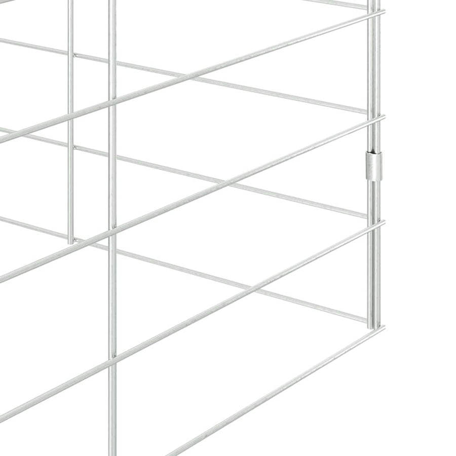 Rabbit Cage Silver 200 x 100 x 210 cm Galvanised Steel