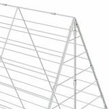 Rabbit Cage Silver 400 x 100 x 210 cm Galvanised Steel - Extra Image