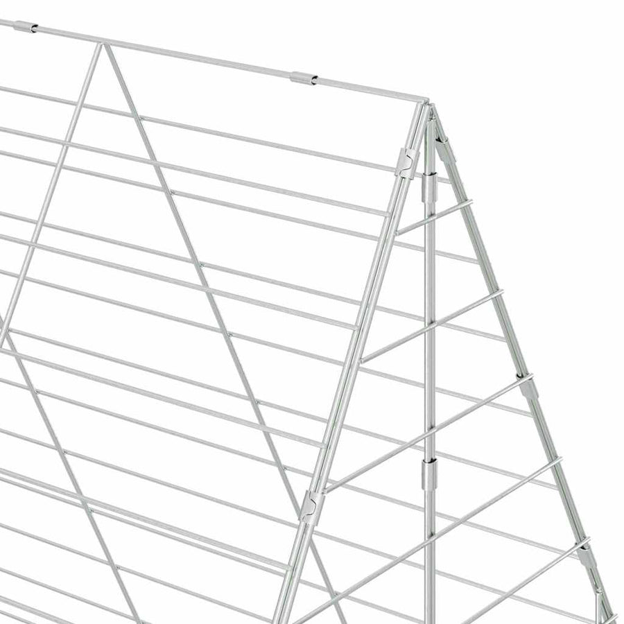 Rabbit Cage Silver 200 x 100 x 210 cm Galvanised Steel