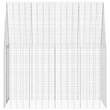 Rabbit Cage Silver 400 x 100 x 210 cm Galvanised Steel - Close-Up Angle