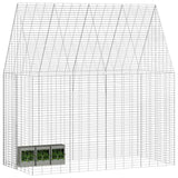 Rabbit Cage Silver 200 x 100 x 210 cm Galvanised Steel