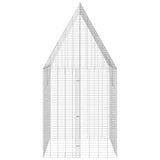 Rabbit Cage Silver 400 x 100 x 210 cm Galvanised Steel - Low Angle