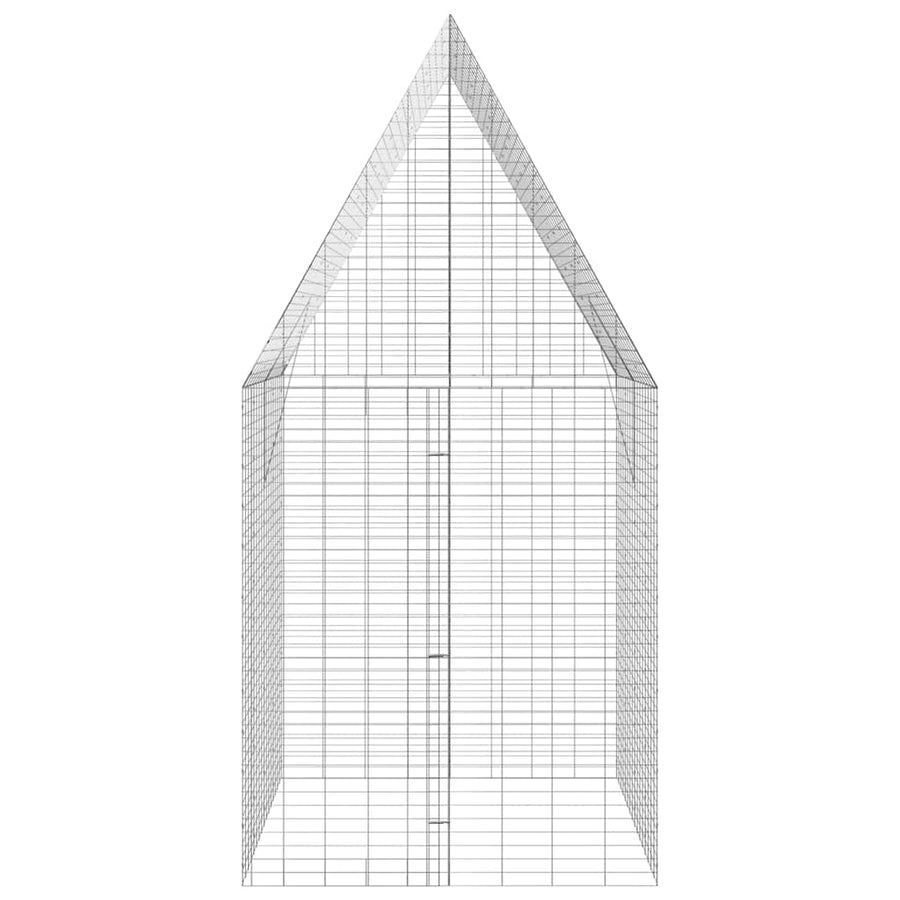 Rabbit Cage Silver 200 x 100 x 210 cm Galvanised Steel