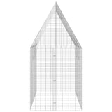 Rabbit Cage Silver 300 x 100 x 210 cm Galvanised Steel - Low Angle