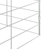 Rabbit Cage Silver 400 x 100 x 210 cm Galvanised Steel