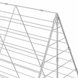 Rabbit Cage Silver 400 x 100 x 210 cm Galvanised Steel