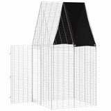 Rabbit Cage Silver 100 x 100 x 210 cm Galvanised Steel - Rear View