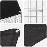 Rabbit Cage Silver 200 x 100 x 210 cm Galvanised Steel - Extra Image