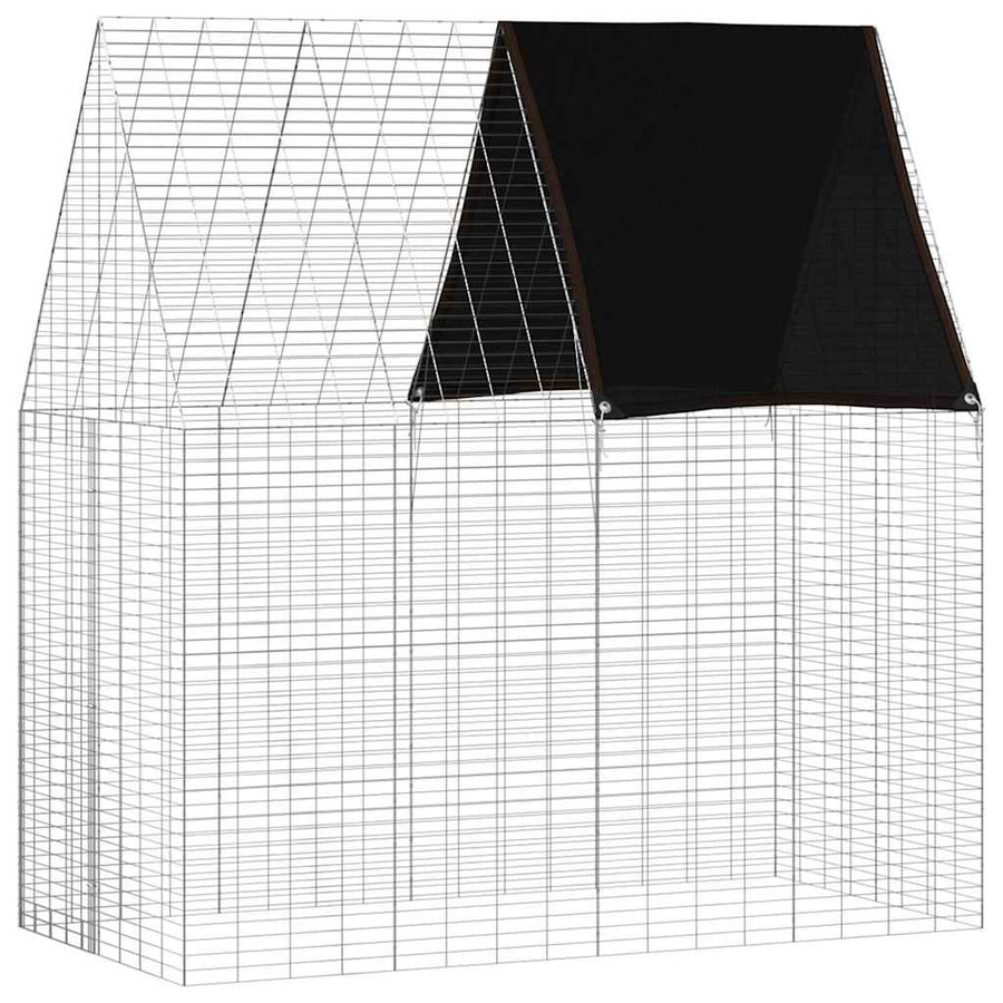 Rabbit Cage Silver 200 x 100 x 210 cm Galvanised Steel