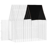 Rabbit Cage Silver 200 x 100 x 210 cm Galvanised Steel - Rear View