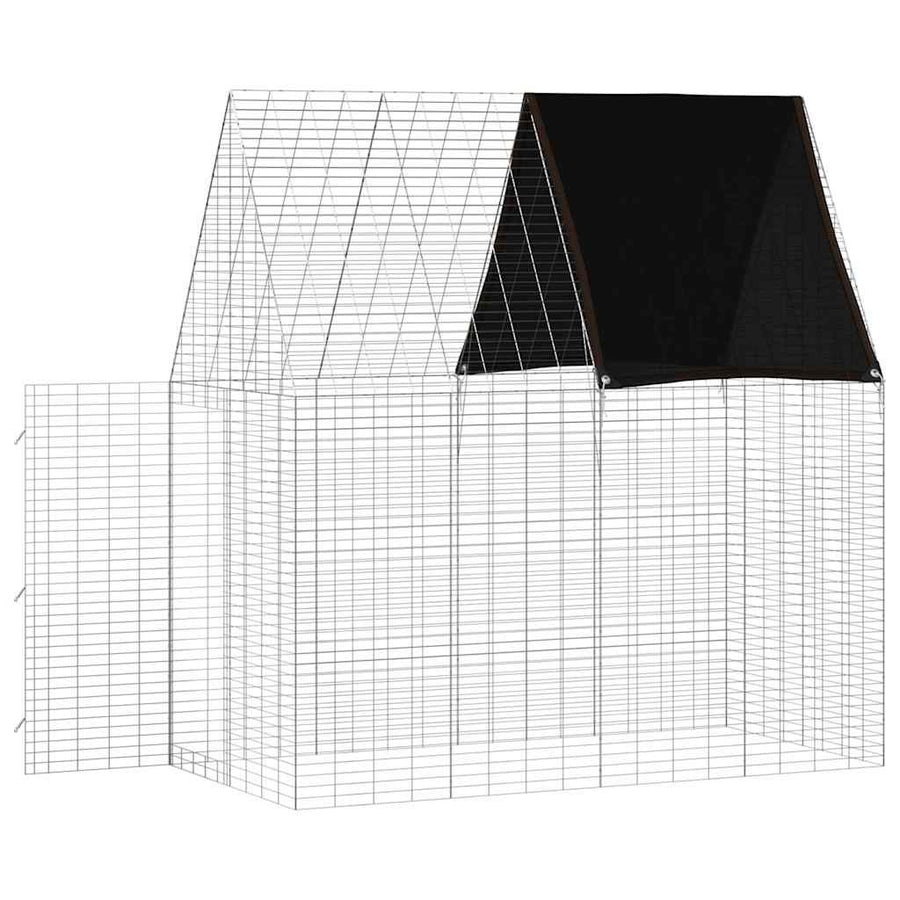Rabbit Cage Silver 200 x 100 x 210 cm Galvanised Steel