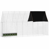 Rabbit Cage Silver 400 x 100 x 210 cm Galvanised Steel