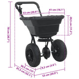 Spreader Black 53 x 81.5 x 78 cm PVC and Steel