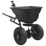 Spreader Black 53 x 108 x 74 cm PVC and Steel - Top-Down View
